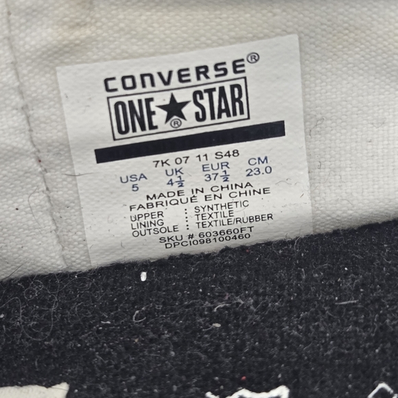 Converse one star ballet flats silver sequins size 5 bling glam metallic - Picture 6 of 9